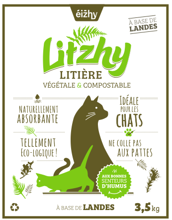 Litzhy, litière végétale compostable